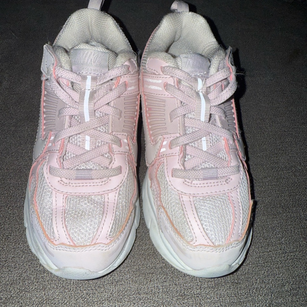 Nike Kids Light Pink and White Sneakers